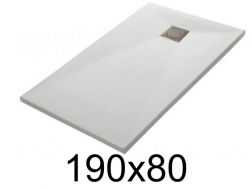 Brodzik 190x80 cm, Å¼ywica, wyjÄtkowo pÅaski, z moÅ¼liwoÅciÄ krojenia, TECNIK 80x190